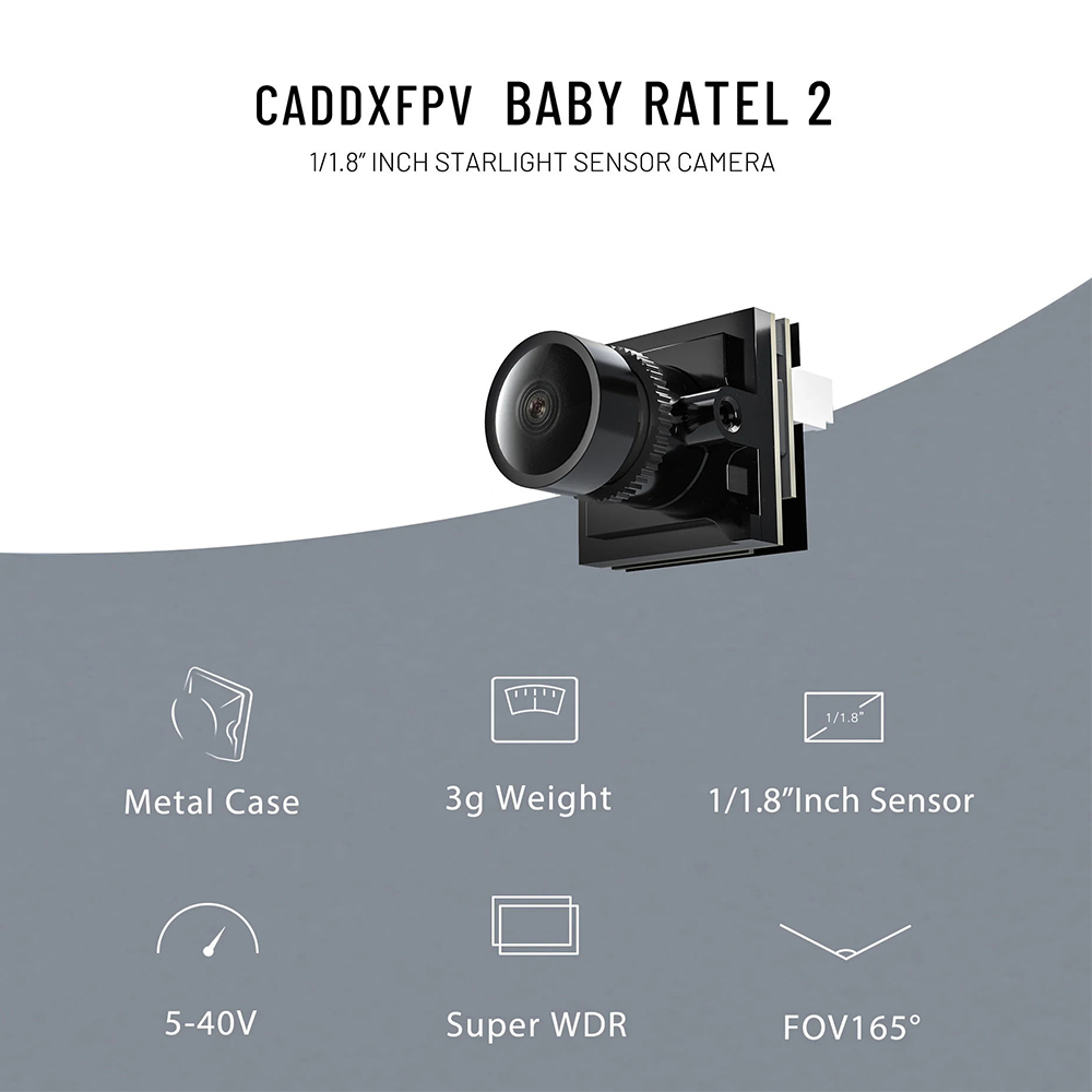 CADDX Micro FPV-camera Ratel 2 - Drone Racing Camera recensie en prijs