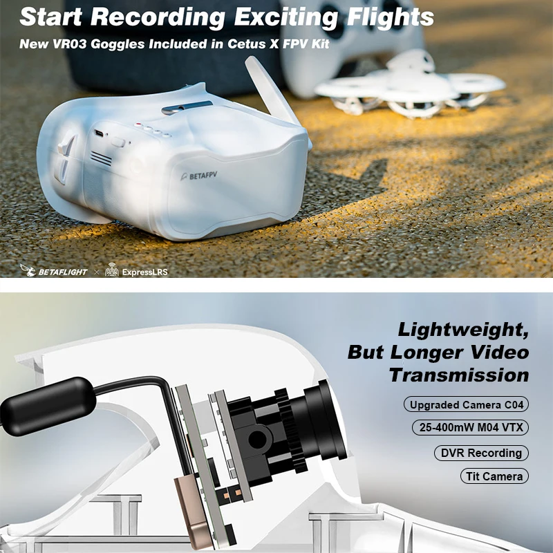 Cetus X FPV-kit, afstandsbedie - Drone Racing Goggles recensie en prijs